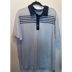 Travis Matthew XXL Polo Light Blue Short Sleeve Button Golf